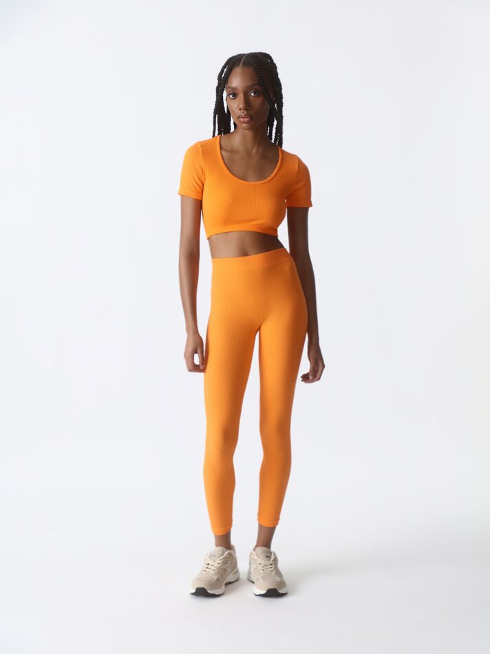 Leggings sem costura - Laranja