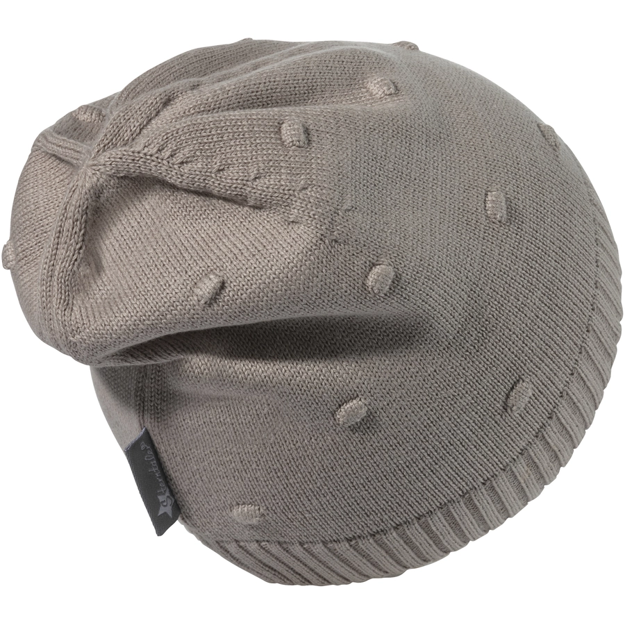 Sterntaler GOTS Strickmütze Punkte graubeige