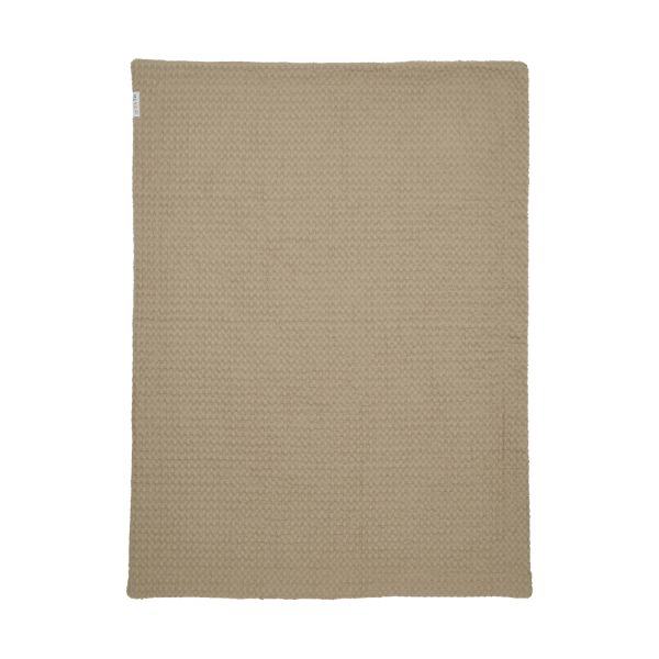 Meyco Wafel Teddy Ledikantdeken - 100 x 150 cm - Sand