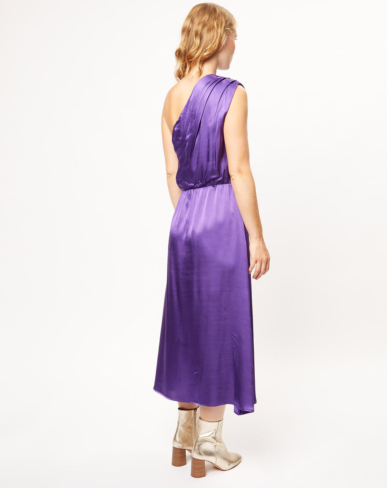 See u Soon Robe satinée Margaux purple