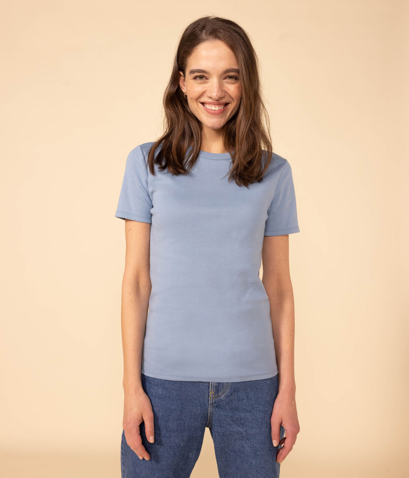 Tee-shirt L'ICONIQUE col rond en coton Femme