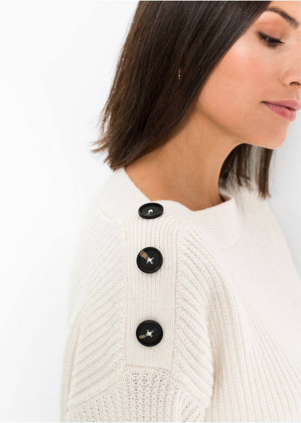 Pull oversize à boutons