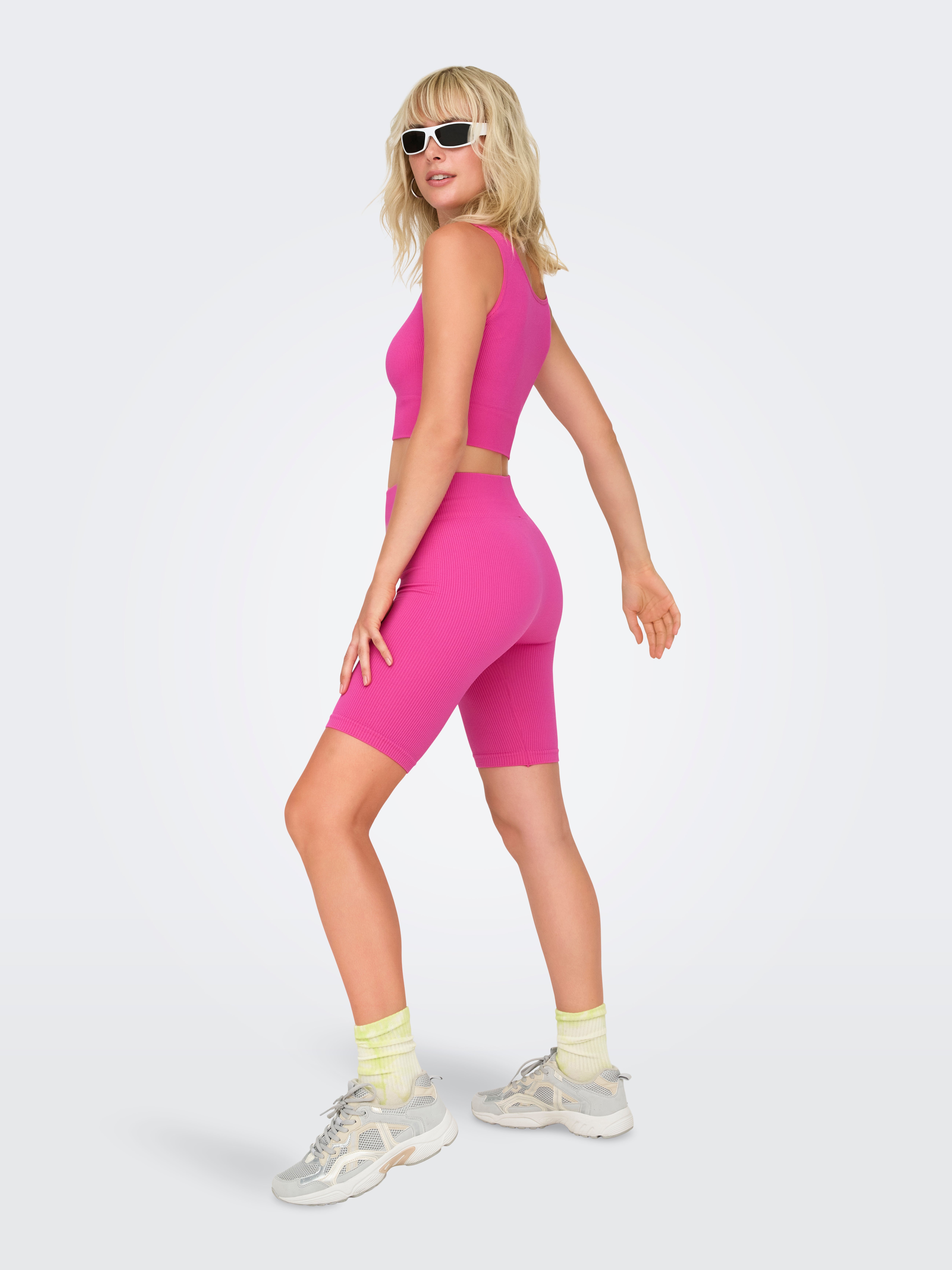 ONPJAIA Hohe Taille Slim Fit Shorts Raspberry Rose