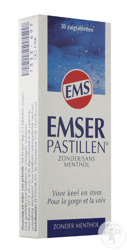 Emser Pastilles Sans Menthol 30 Pièces