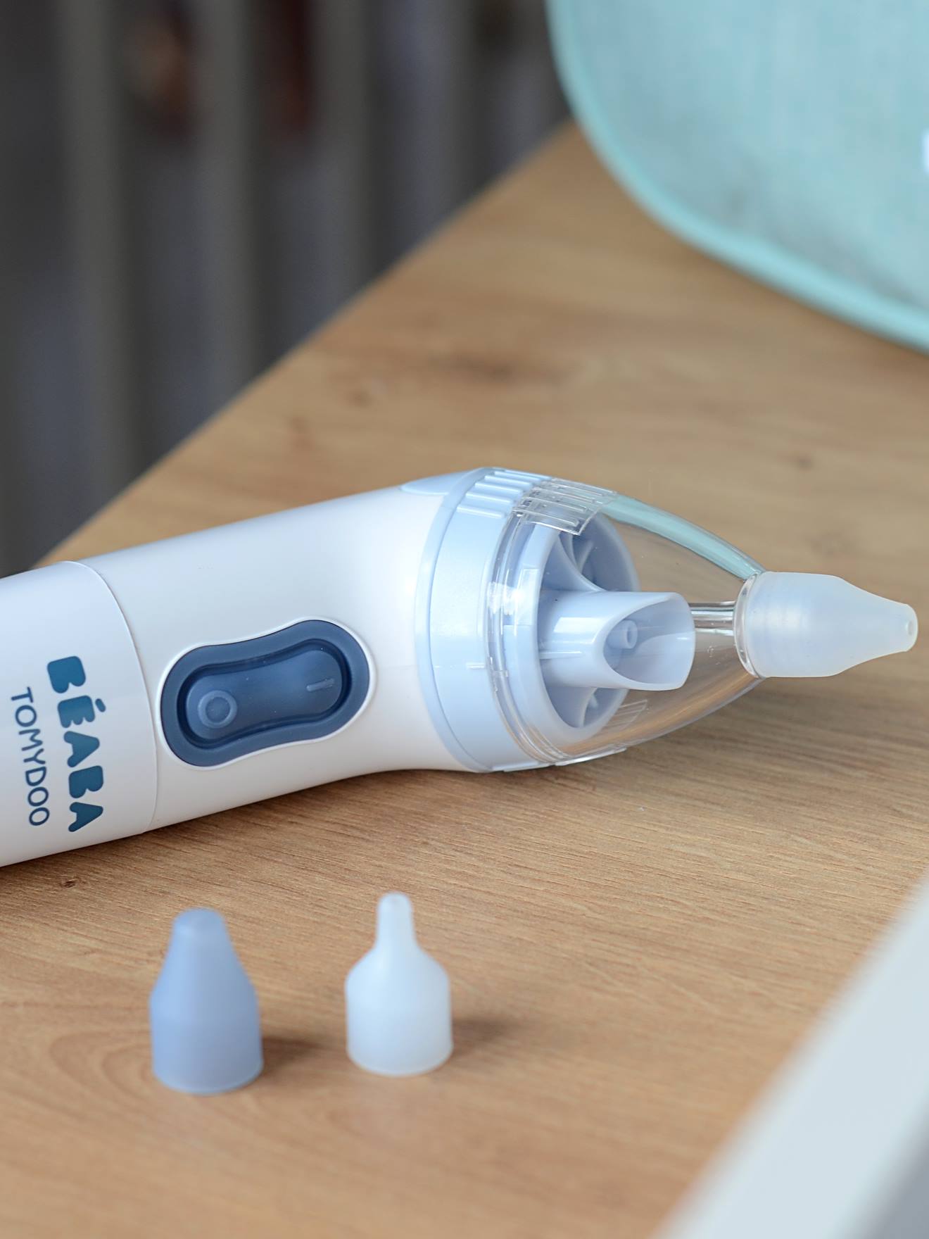 Aspirador Nasal BEABA Tomydoo Baby, Branco/Azul