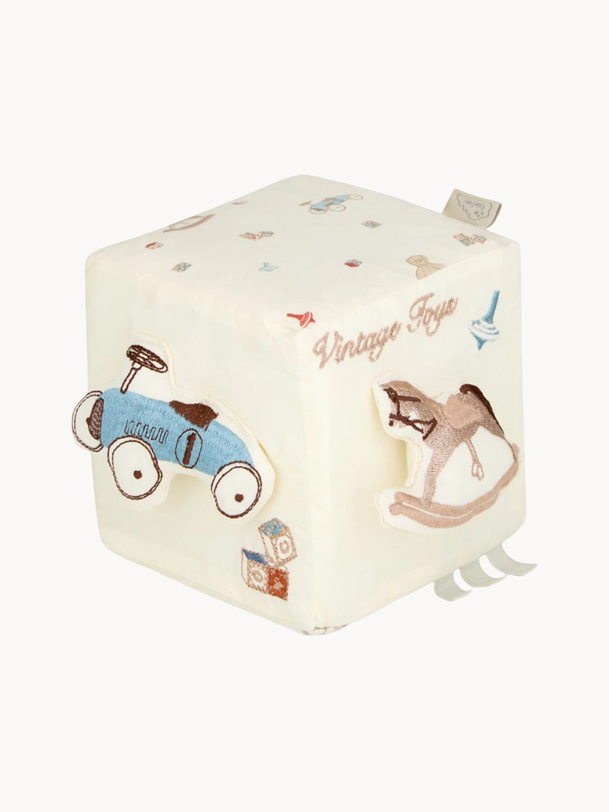 Activiteitencube Vintage Toys van biokatoen