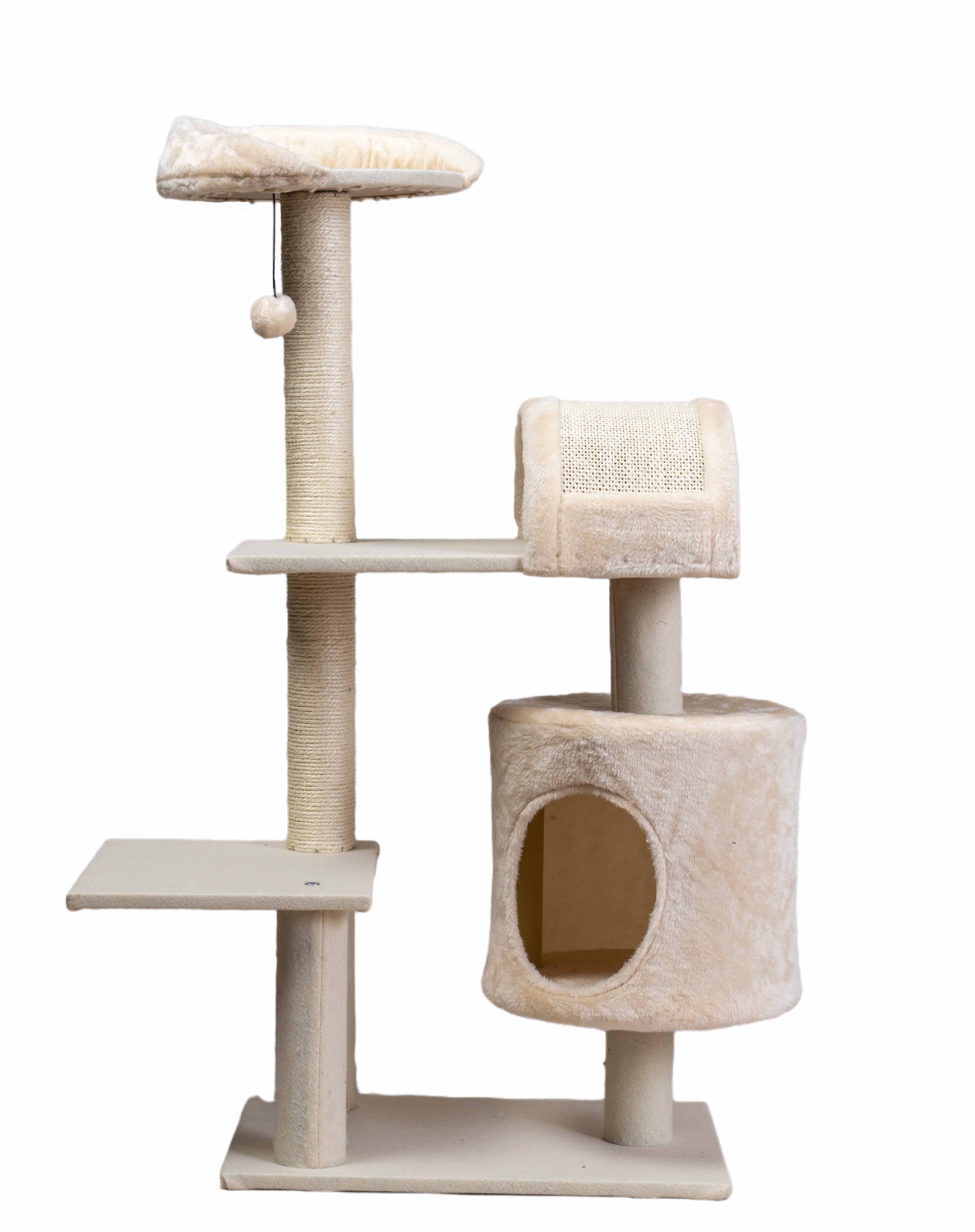 Arranhador para Gatos WUAPU Five 49x35x103 Bege