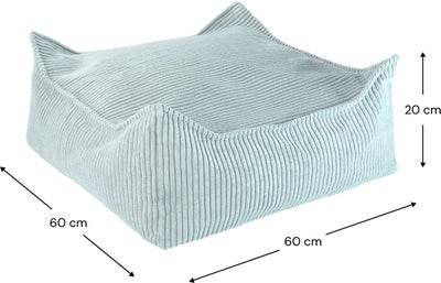 Wigiwama Kvadrat Puff, Peppermint Green