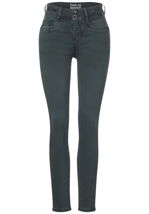 Free to move Jeans - dull green washed