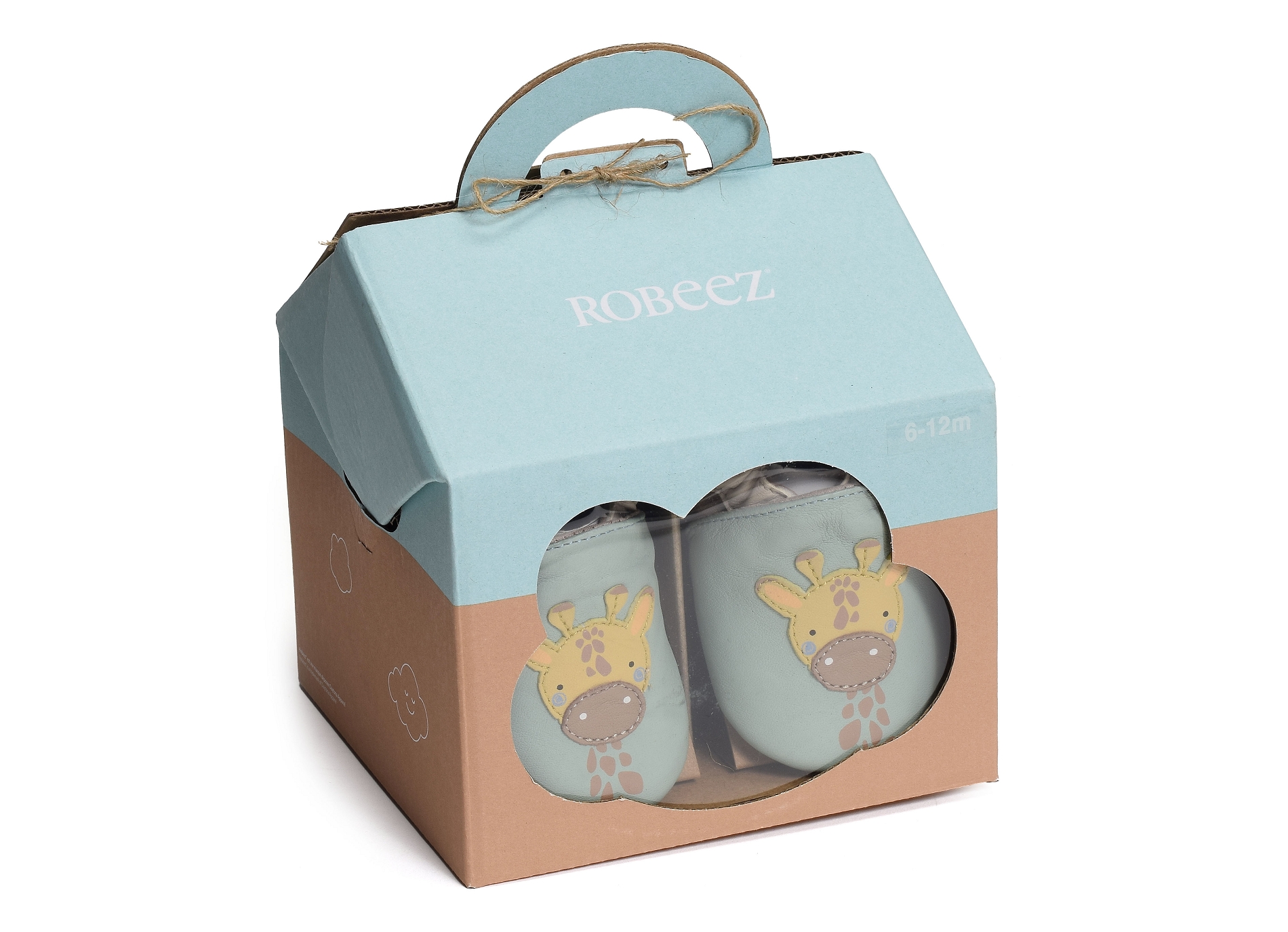 Coffret naissance girafe hug vert eau