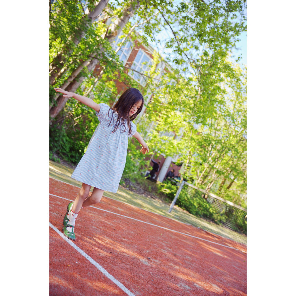 Køb Flöss Sky Berry Gingham Mille SS Kjole