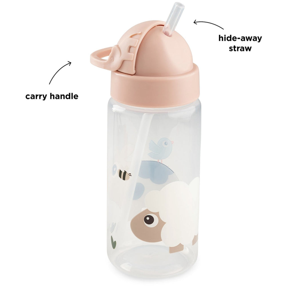 Køb DonebyDeer Tiny Farm Powder Drikkedunk Med Sugerør 350 Ml