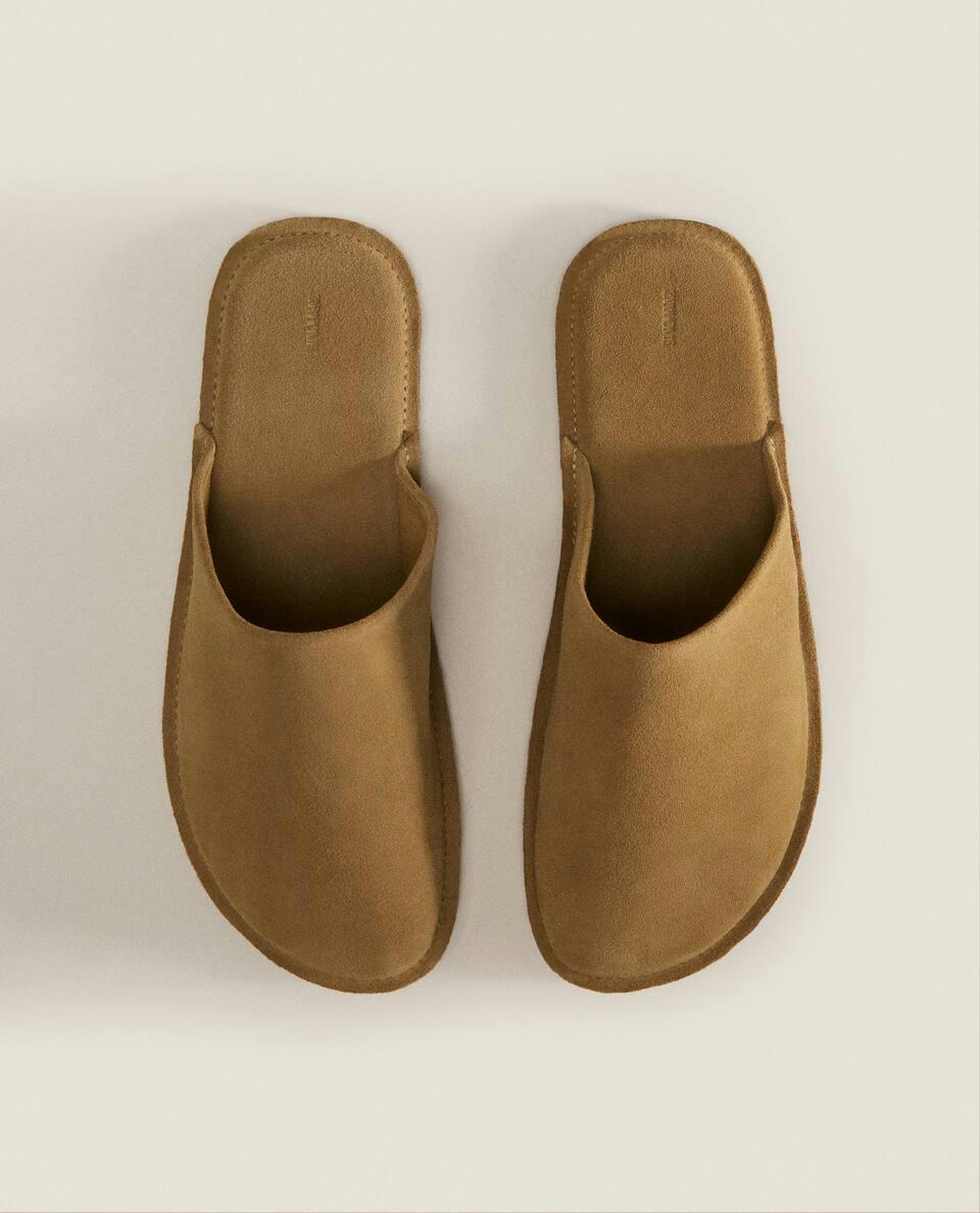 Chinelo Mule Minimalista de Couro