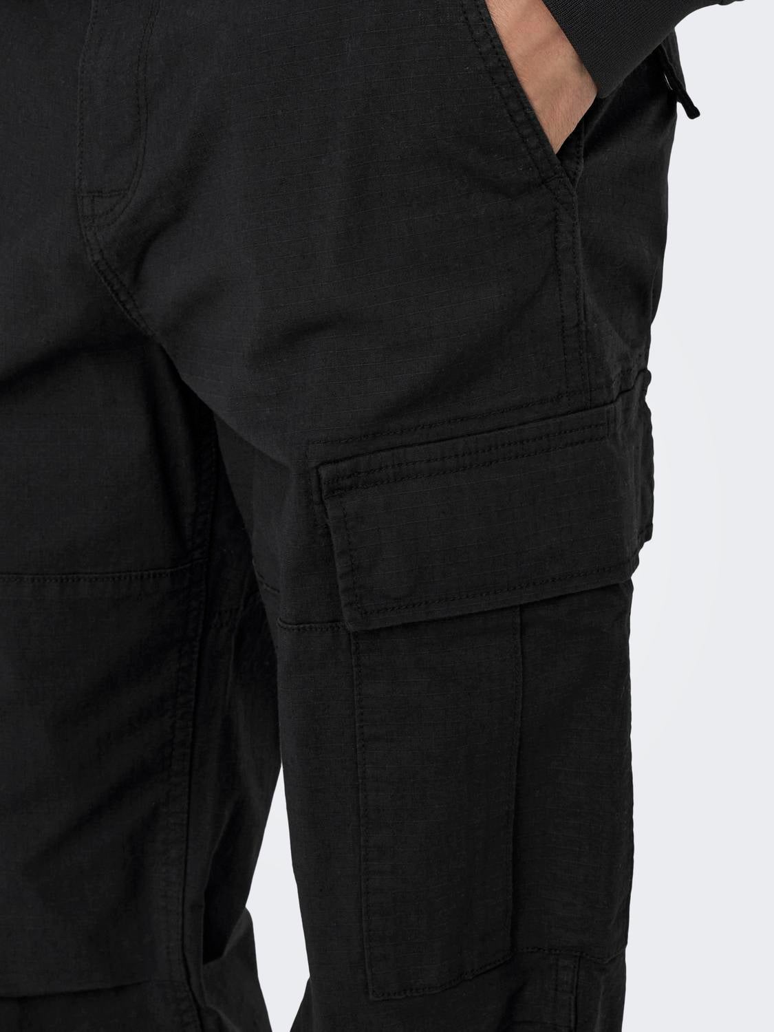 ONSRAY Locker geschnitten Hose Black