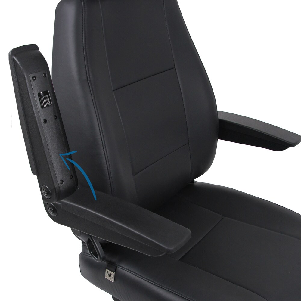 XXL Drehstuhl 24 HOURS Leder mit abklappbaren Armlehnen hjh OFFICE