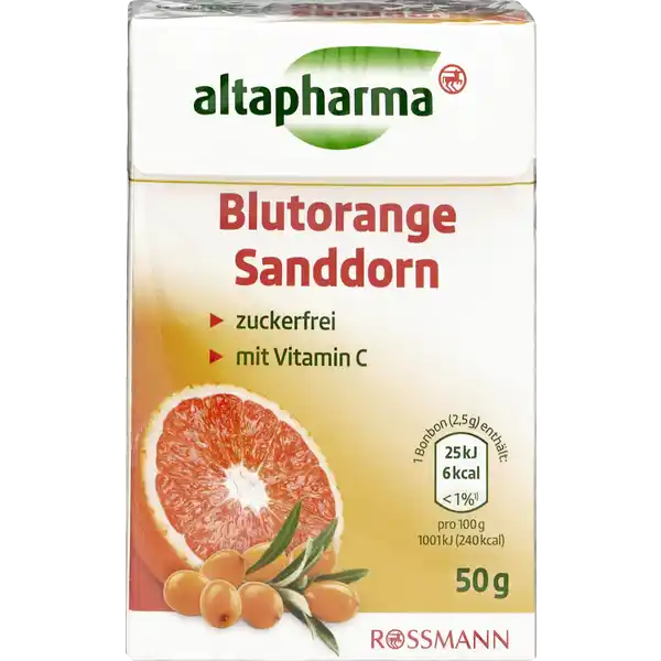 ALTAPHARMA BLUTORANGE-SANDDORN BONBONS
