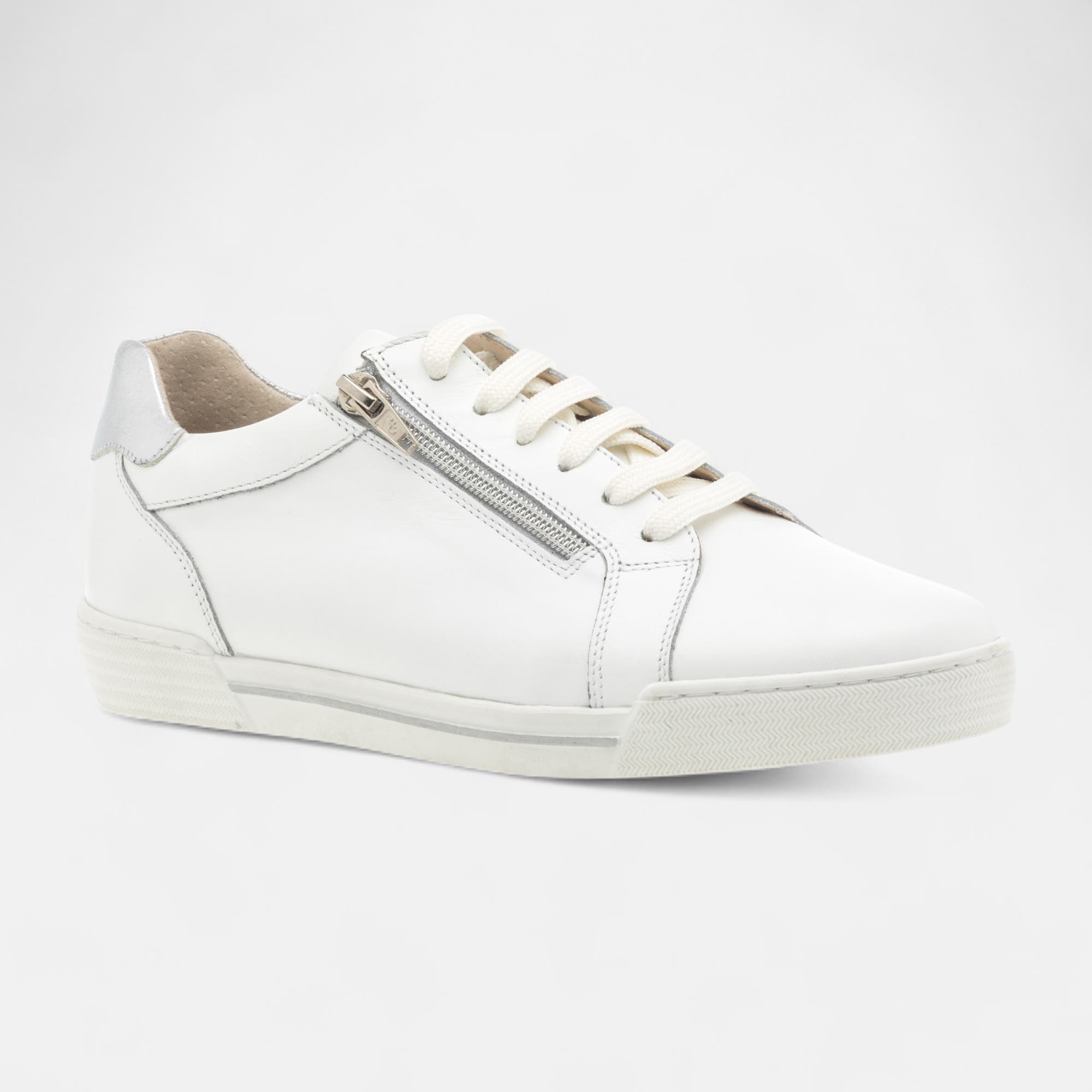 Baskets basses Femme en cuir blanc