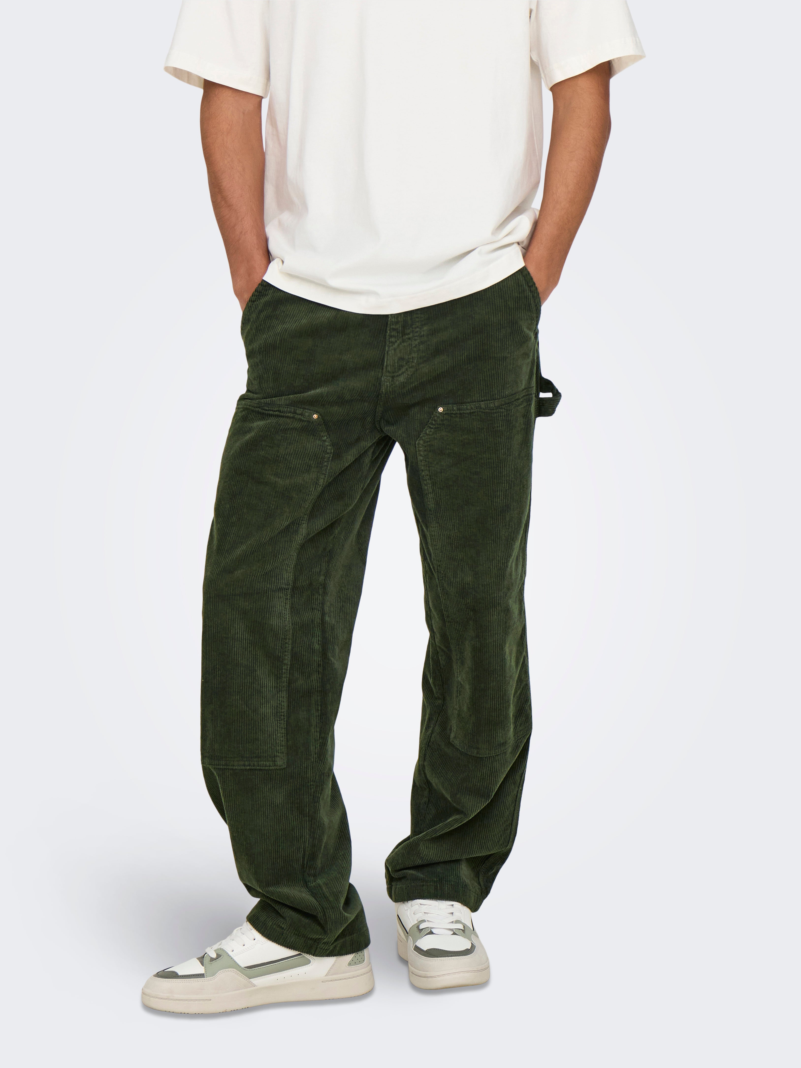 ONSFADE Locker geschnitten Hose mit weitem Beinschnitt Rosin