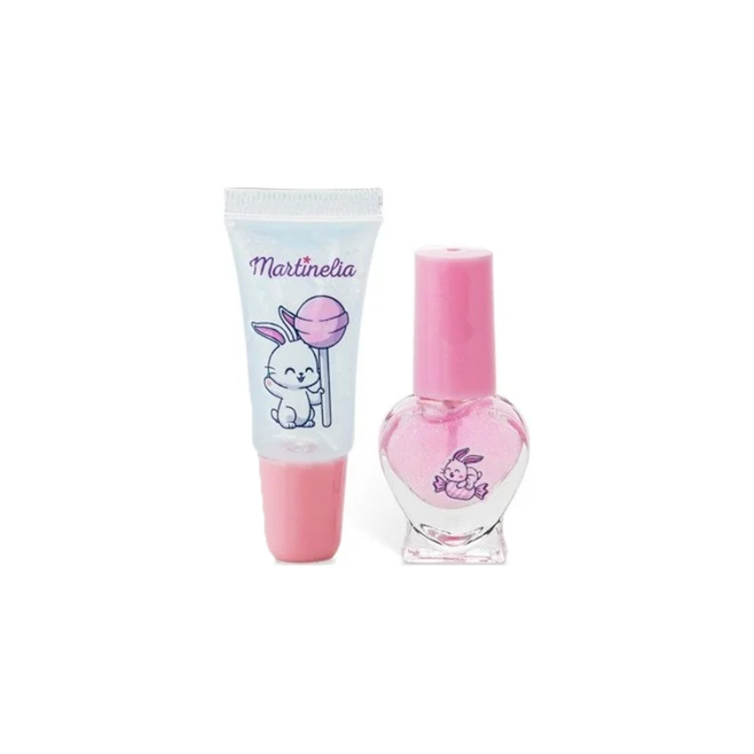 Duo gloss à lèvres + vernis à ongles rose Yummy
