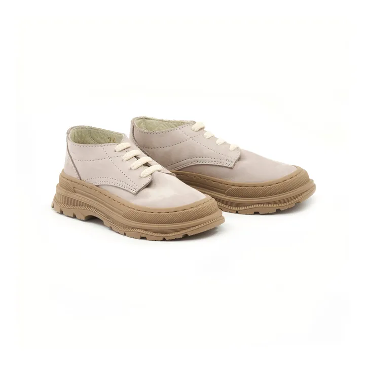 Pèpè Baskets Lacets Plateforme | Crème