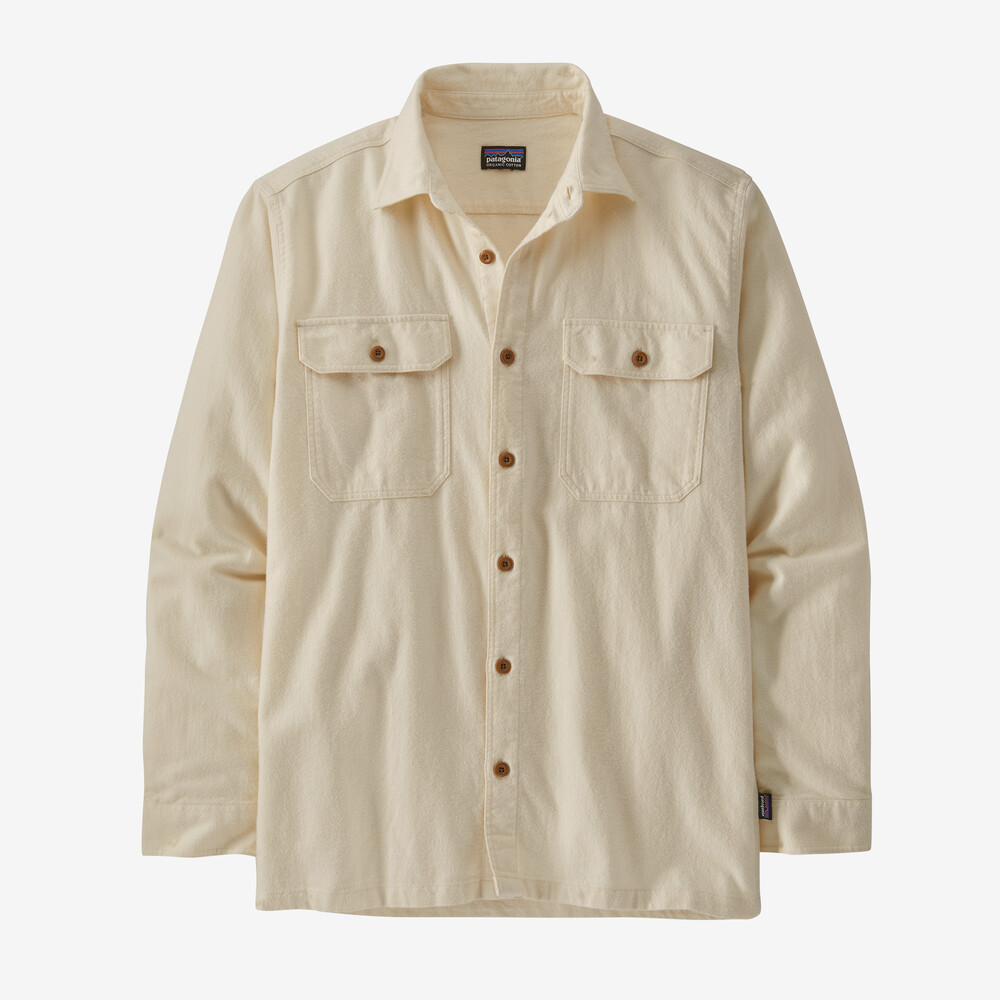 Langärmeliges Herren-Flanellhemd aus mittelschwerer Bio-Baumwolle (Fjord-Stil)