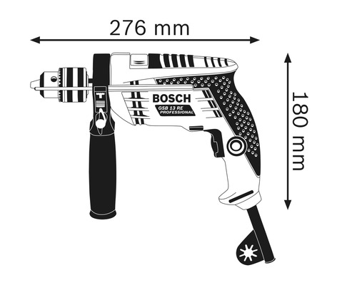 Bosch Professional GSB 13 RE klopboormachine inclusief 3-delige steenborenset CYL-1 (5/6/8 mm)