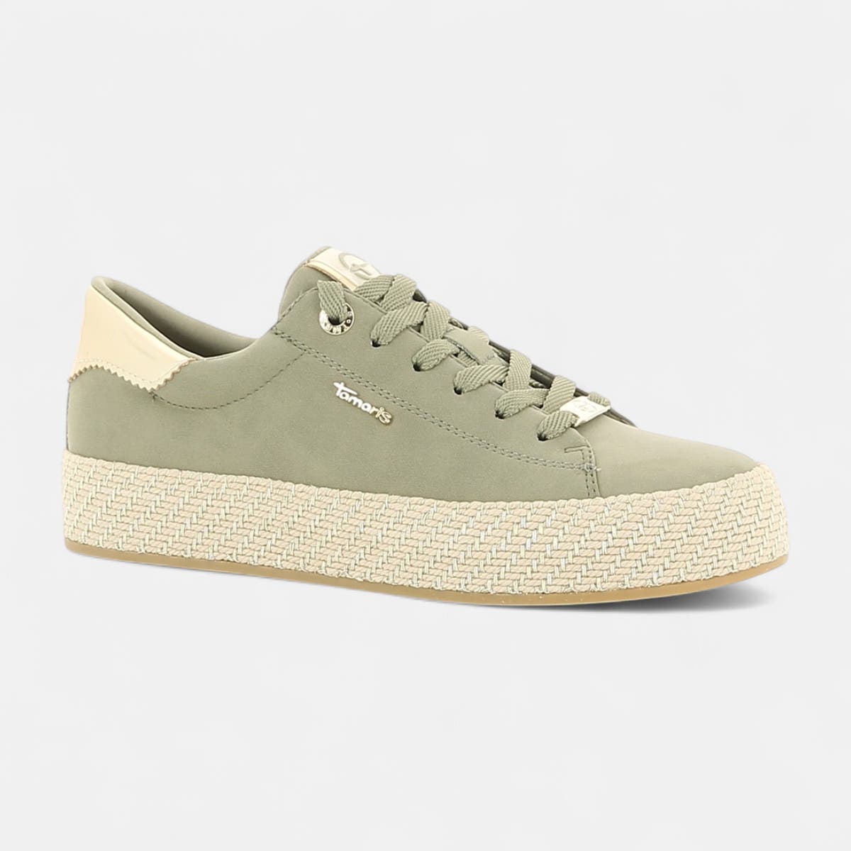 Baskets basses Femme kaki