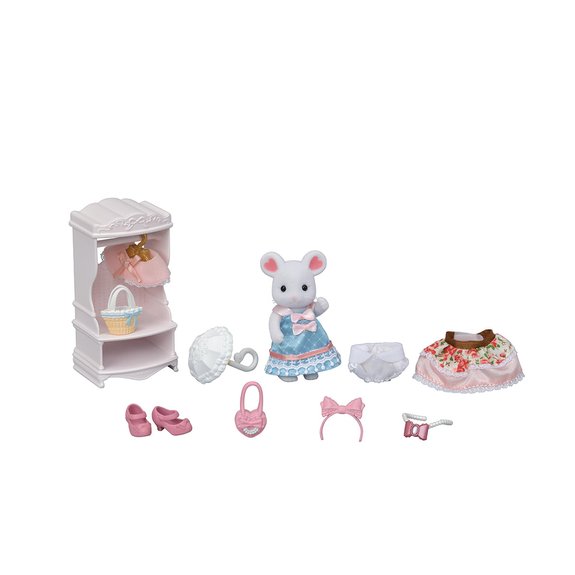 La valisette de mode et grande sœur souris marshmallow - Sylvanian Families 5540