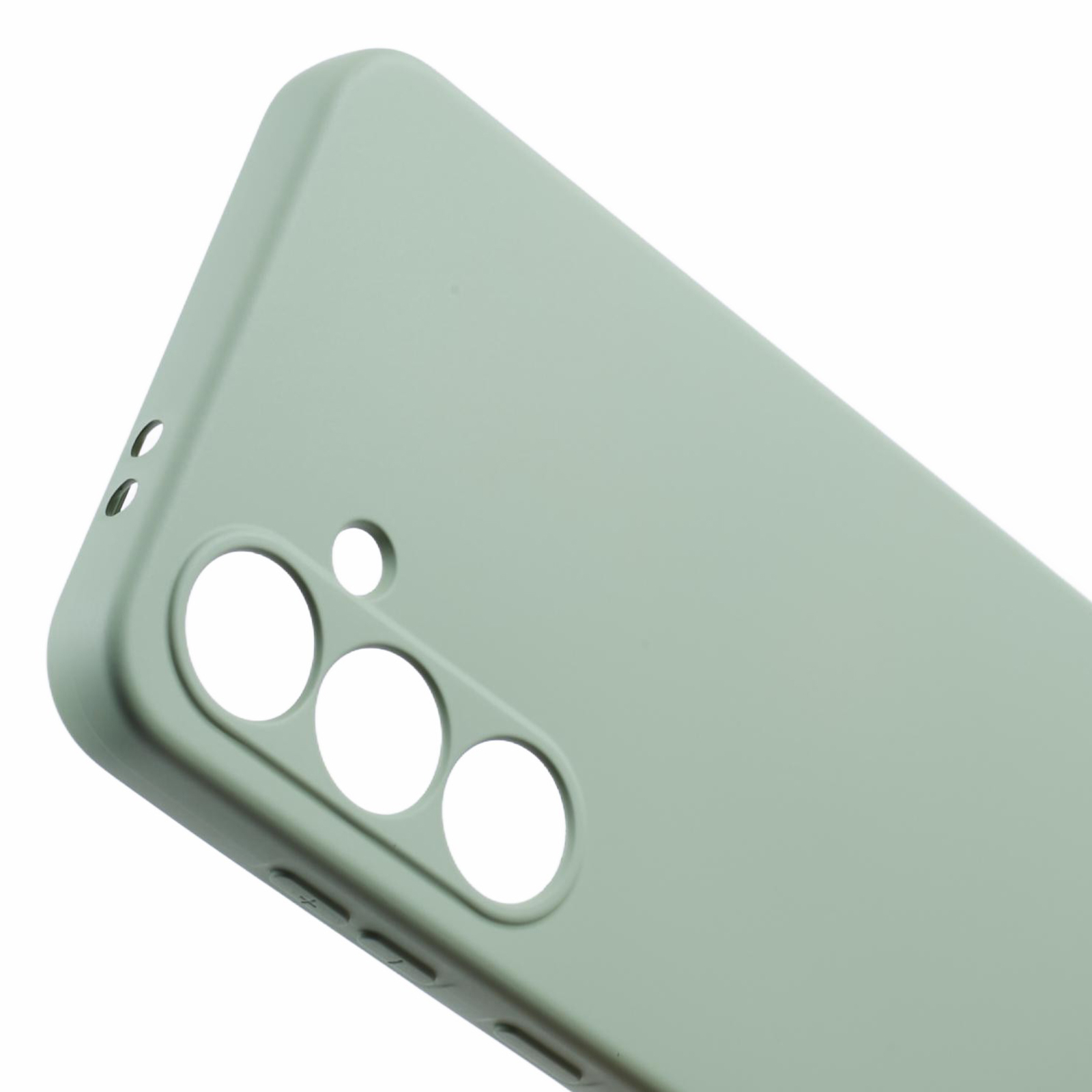 Samsung Galaxy S24 FE Gummi Case Hülle mit Kameraschutz - Grün (Matt)