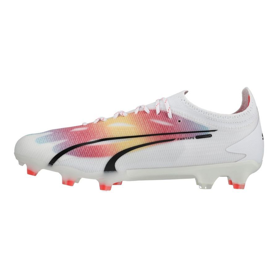 PUMA Ultra Ultimate FG/AG Breakthrough - Blanc/Noir/Fire Orchid Femme