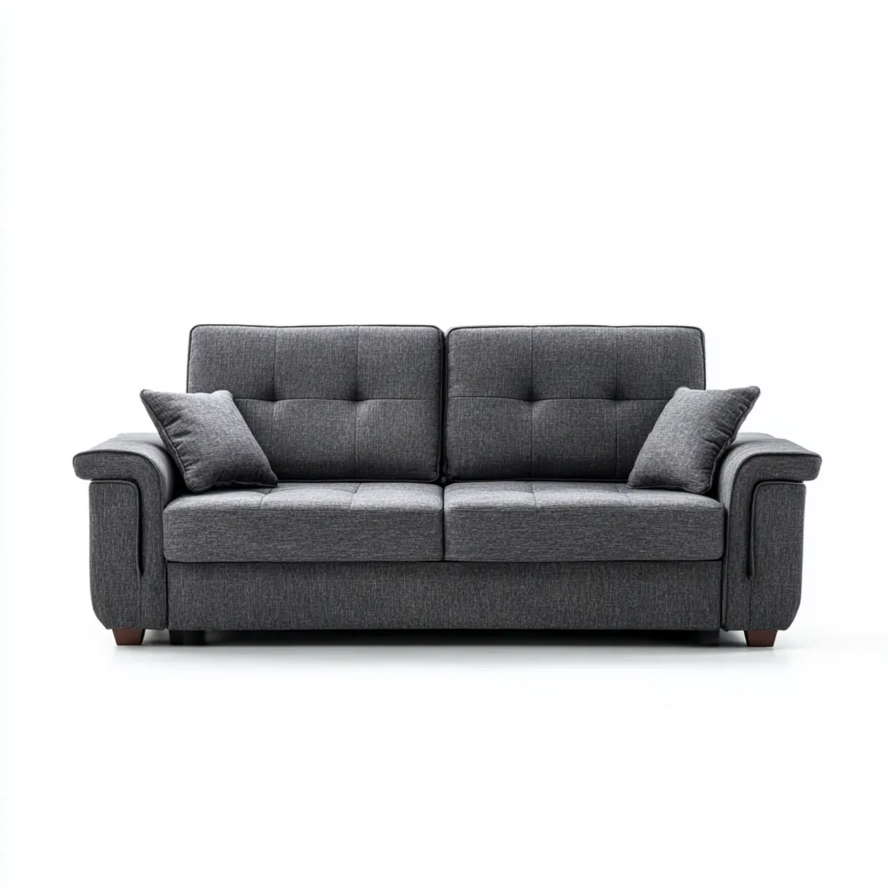 2-Sitzer-Sofa Stoff 200x85x90 cm – Dunkelgrau – Modernes Design