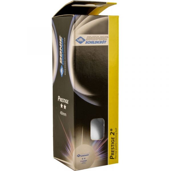 Donic Bolas de Tênis de Mesa Prestige 3 Unid. B. 2BBD650-144A3