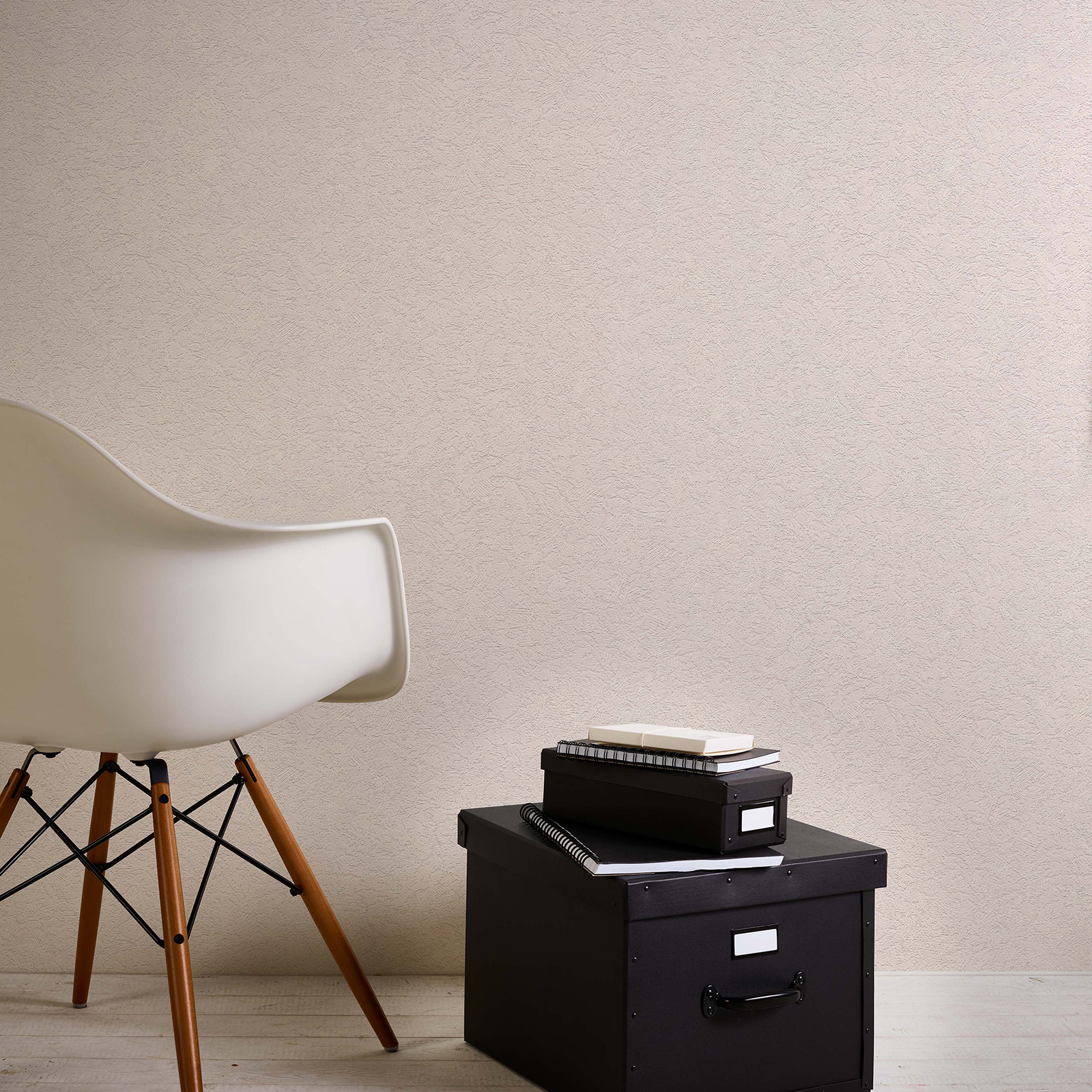 Papiertapete - beige - Struktur - 10 Meter