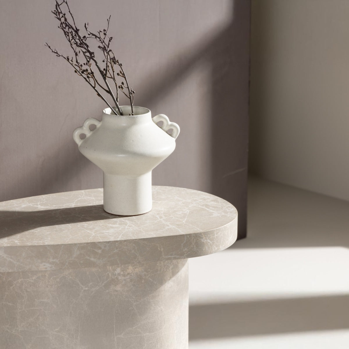 FjÃ´rd - Sidetable Grijs Betonlook 30cm - BÃ¥stad