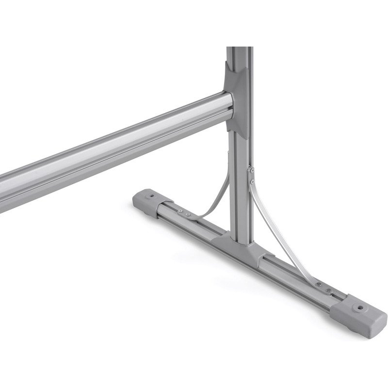 Tableau blanc acier laqué cadre anodisé aluminium 90 x 60 cm Maya Bi-Office