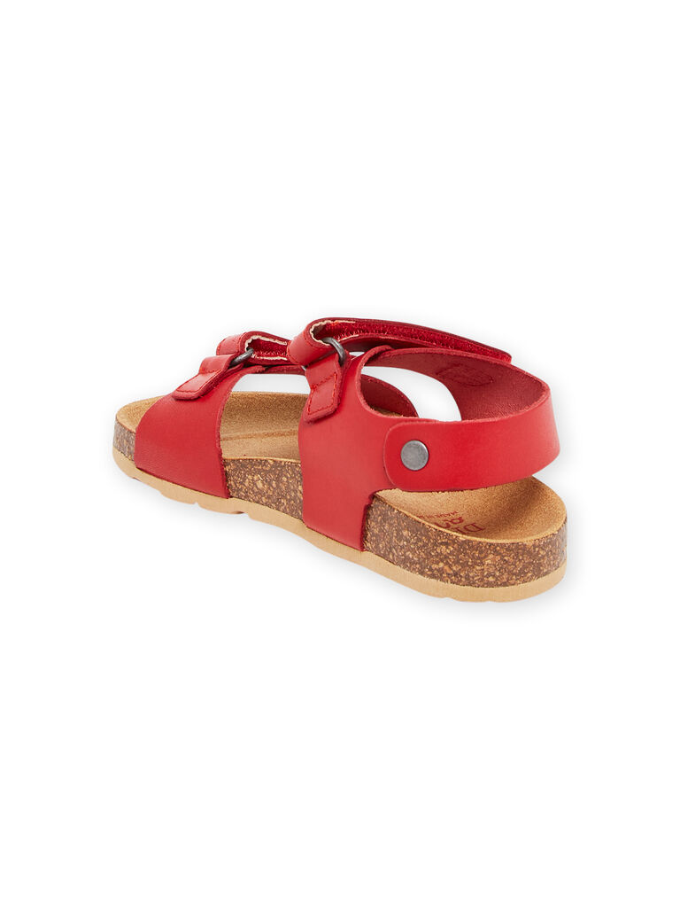 Sandales rouges enfant garçon