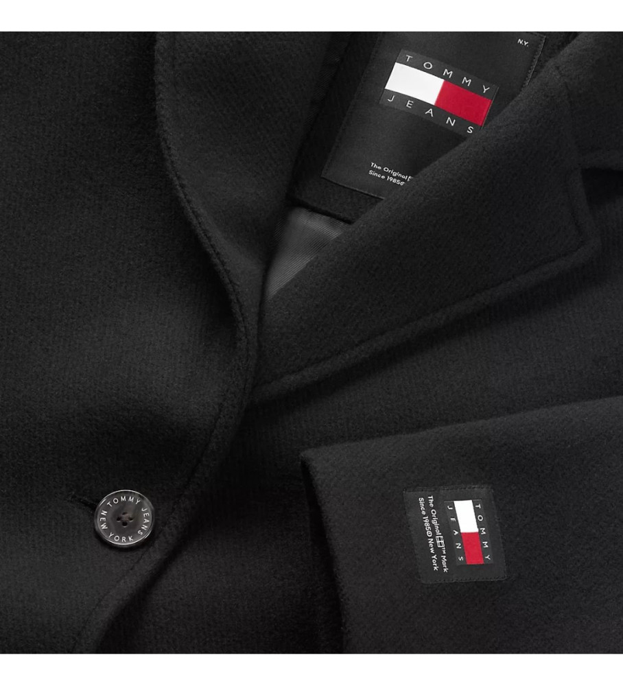 Casaco de lã preto Tommy Jeans