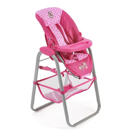 Bayer Chic 2000 Puppen-Hochstuhl, Dots Pink