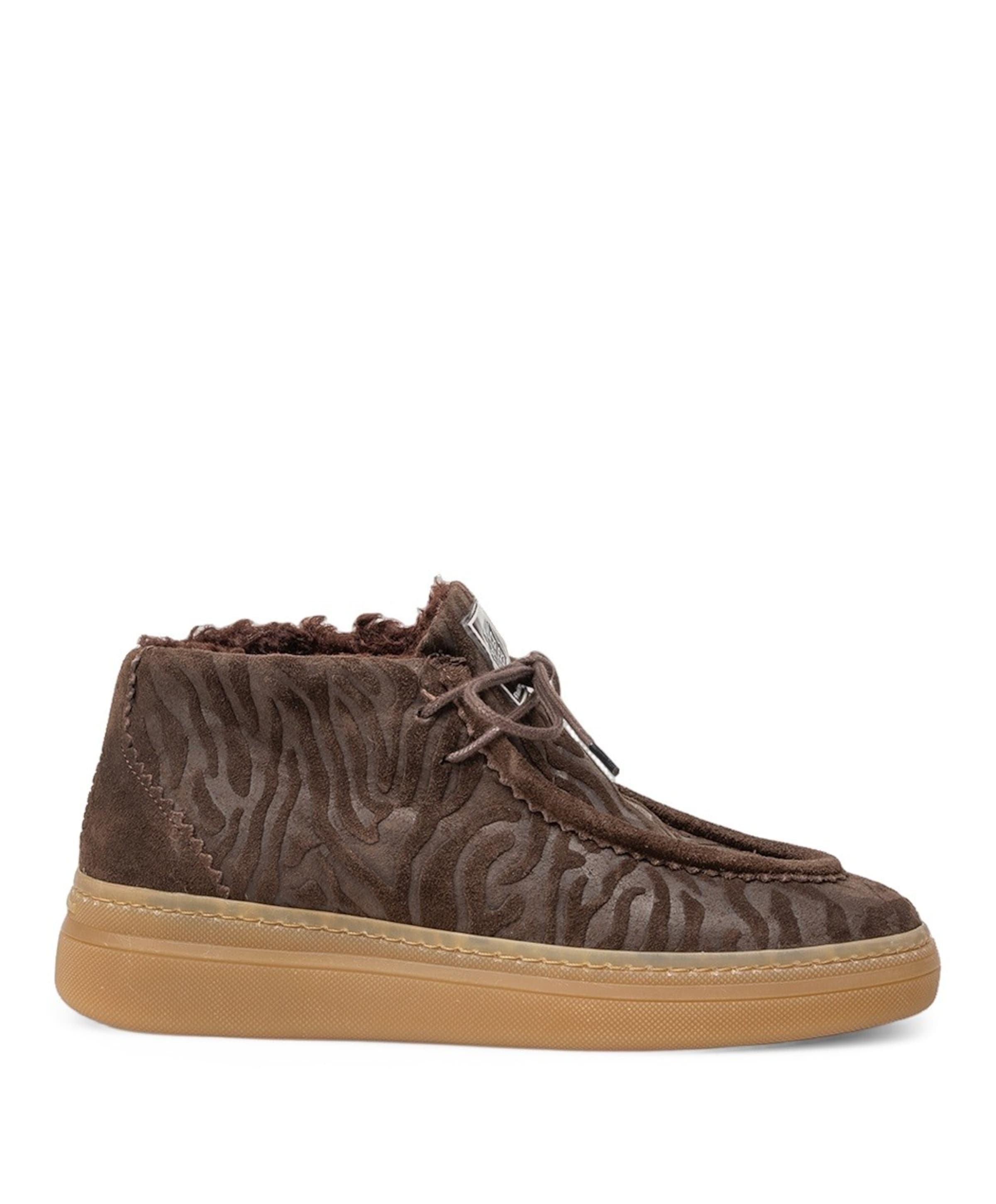 Floris van Bommel dames sneakers bruin
