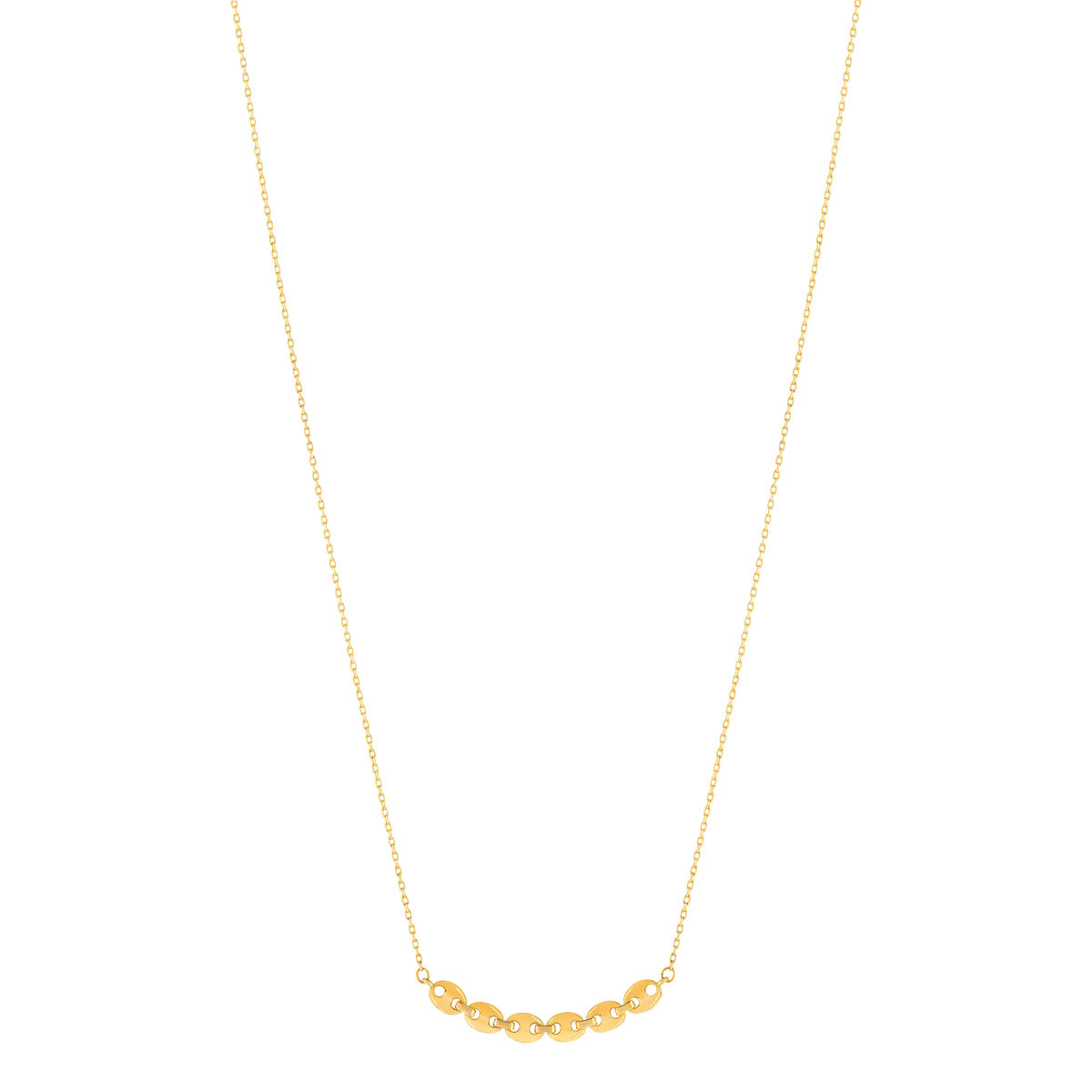 Collier or jaune 375 45 cm