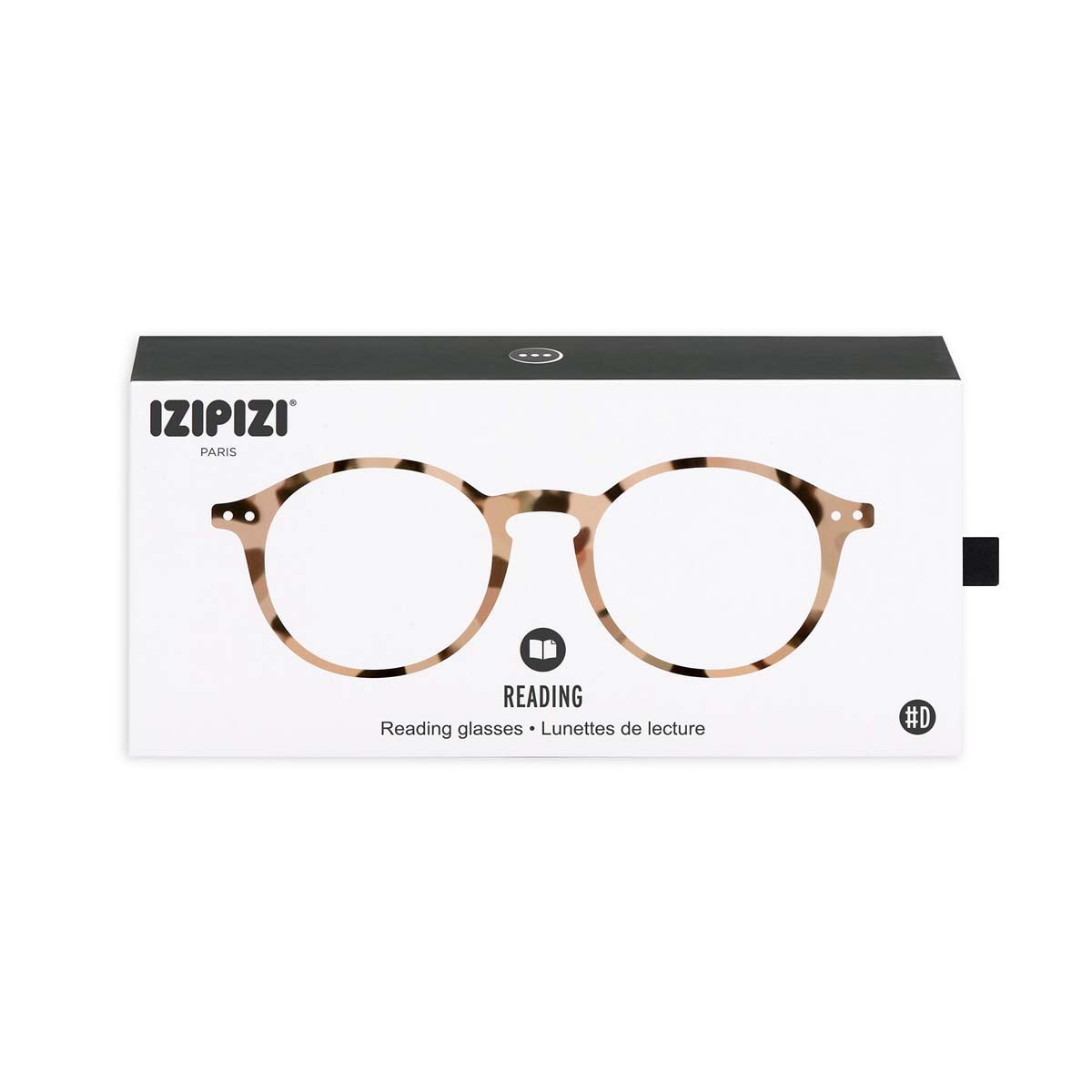 +1.00 Light Tortoise Circular Reading Glasses: Izipizi