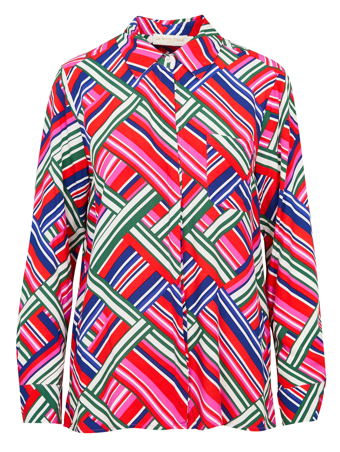 CARLI - Chemise col classique droite imprimée | Multicolore