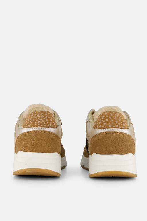 Muyters Teddy Sneakers beige Imitatieleer