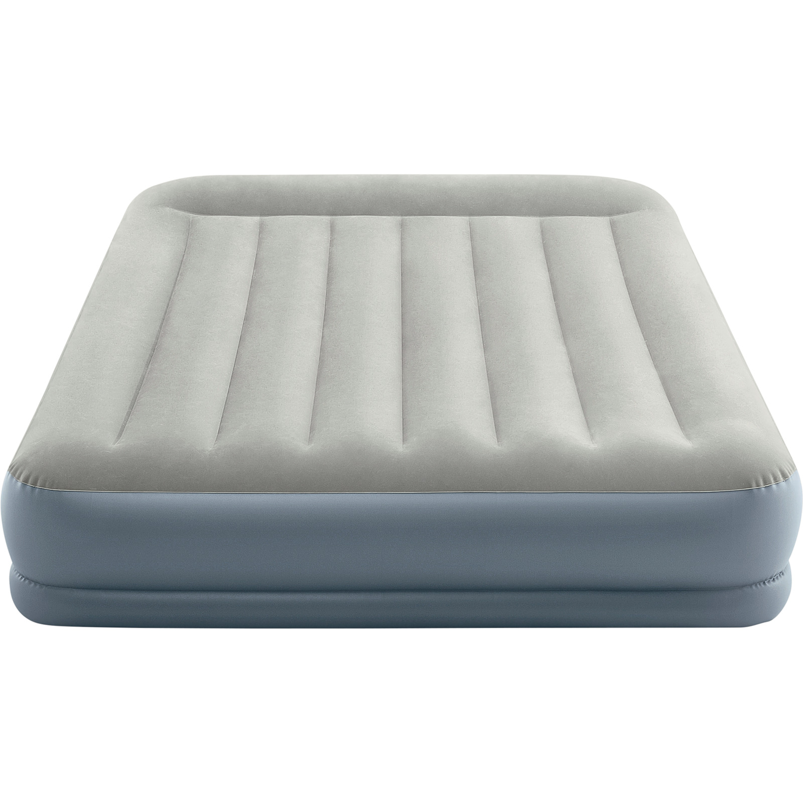 INTEX Luftbett Mid-Rise, Queen Size 152 x 30 x 203 cm mit integrierter Pumpe