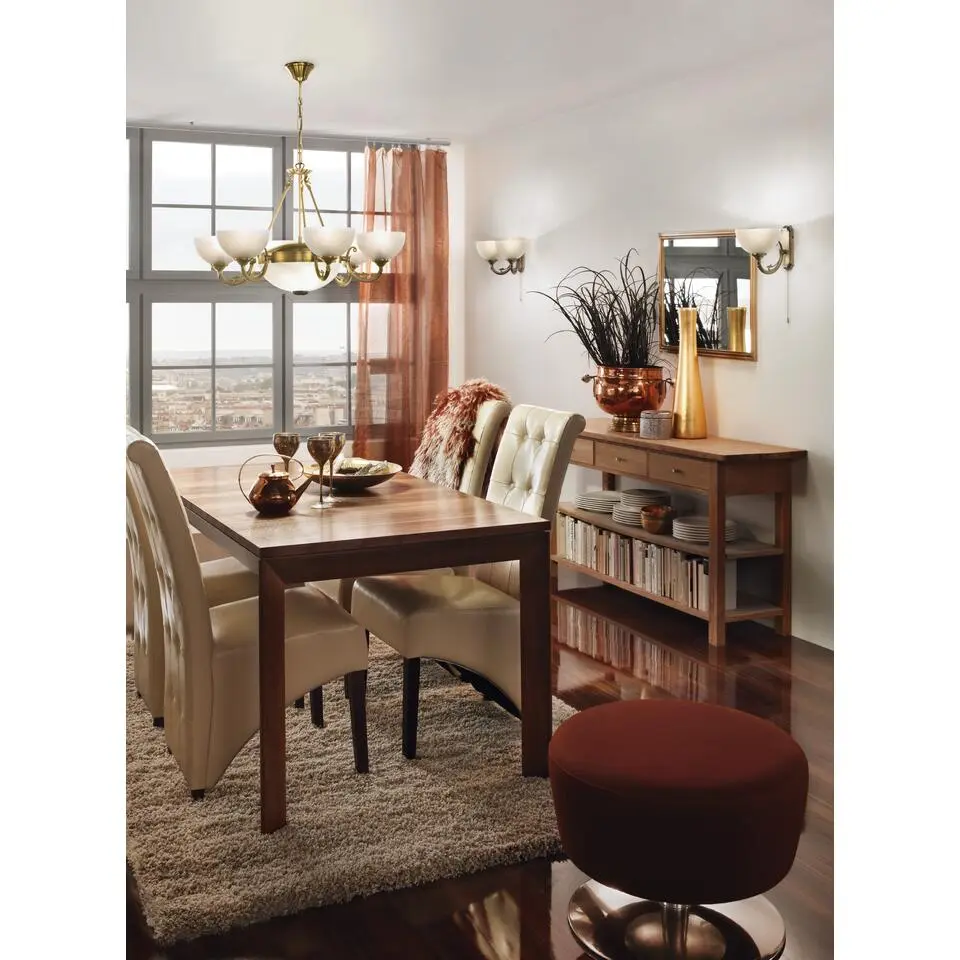 EGLOSavoy-Hanglamp-6Lichts-Ø740mm.-Brons-Wit