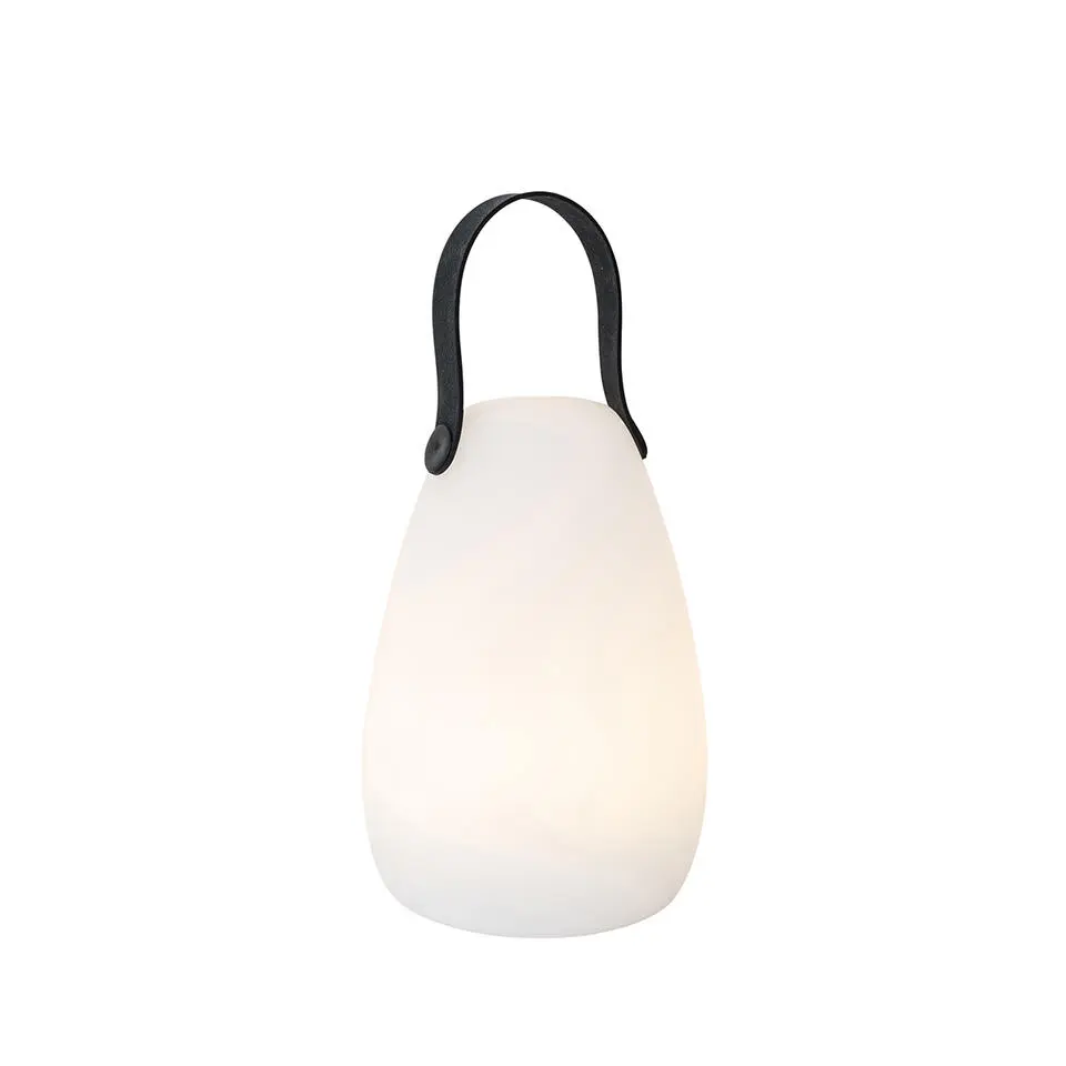 Qazqa tafellampen pion wit geïntegreerde led