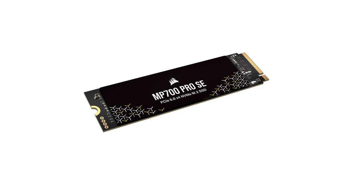 CorsairMP700 Pro SE 4 TB SSD  (Zwart, PCIe 5.0 x4, NVMe 2.0, M.2 2280)