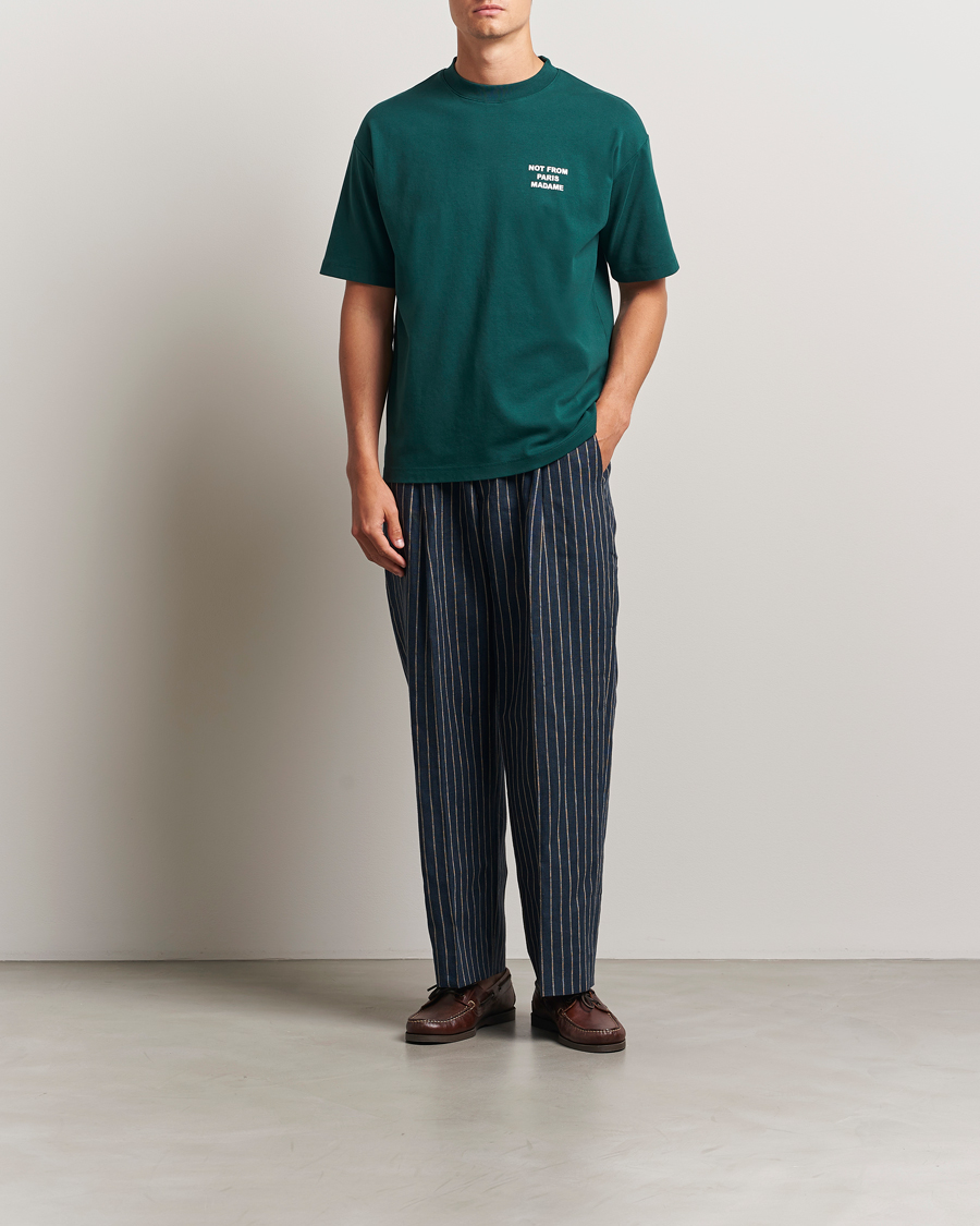 Drôle de Monsieur Slogan T-Shirt Dark Green
