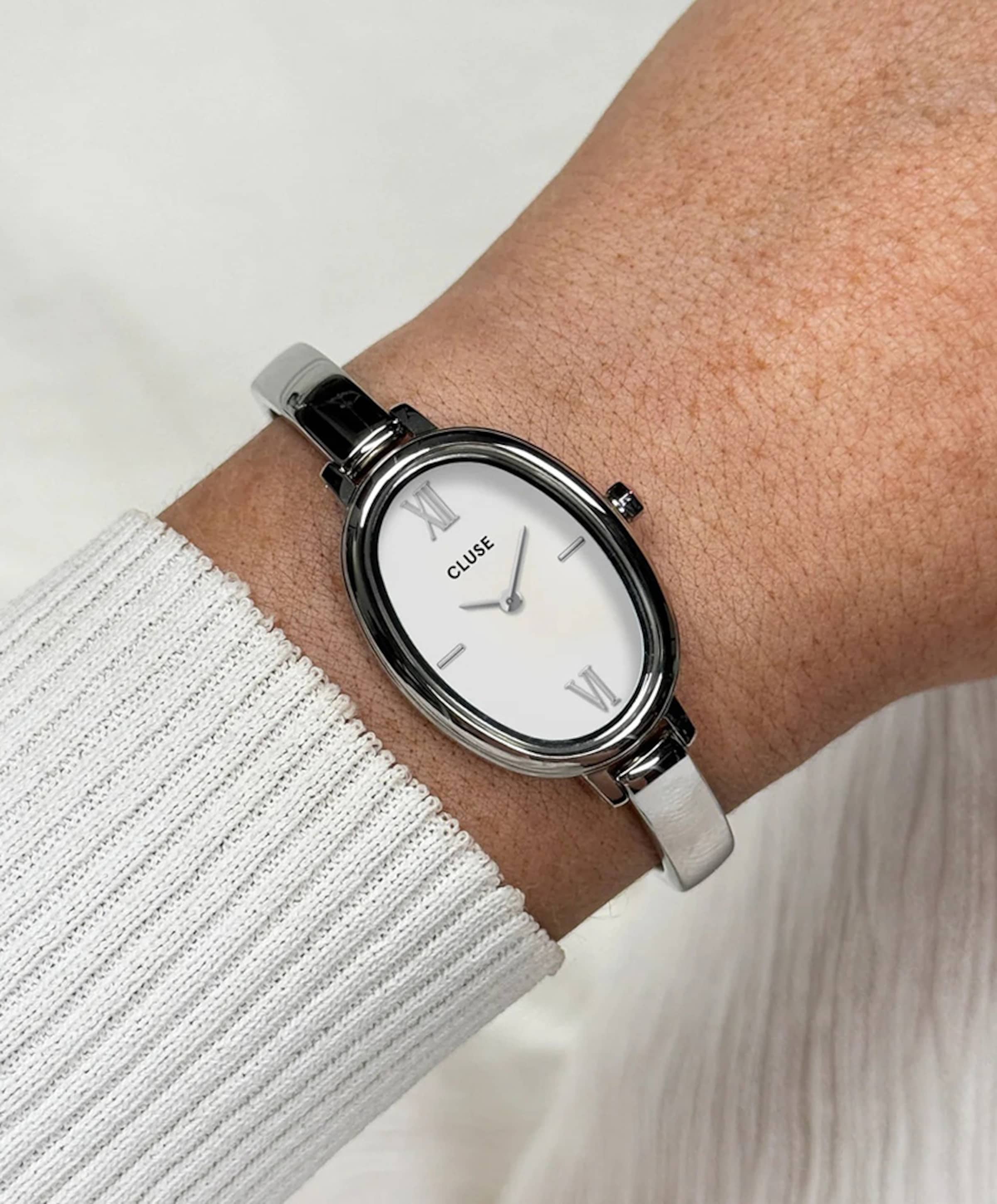 CLUSE Dames horloge zilver
