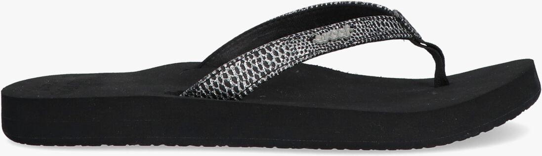 REEF zwarte reef teenslippers star cushion sassy